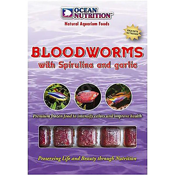 Ocean Nutrition Bloodworms with Spirulina & Garlic 100 g, 4,25 €